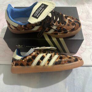 Adidas Leopard Print Flat Sneakers